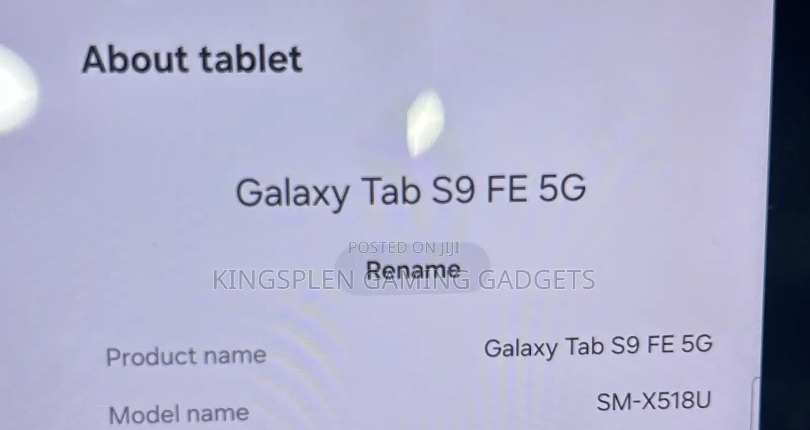 Samsung Galaxy Tab S9 FE 128 GB Gray