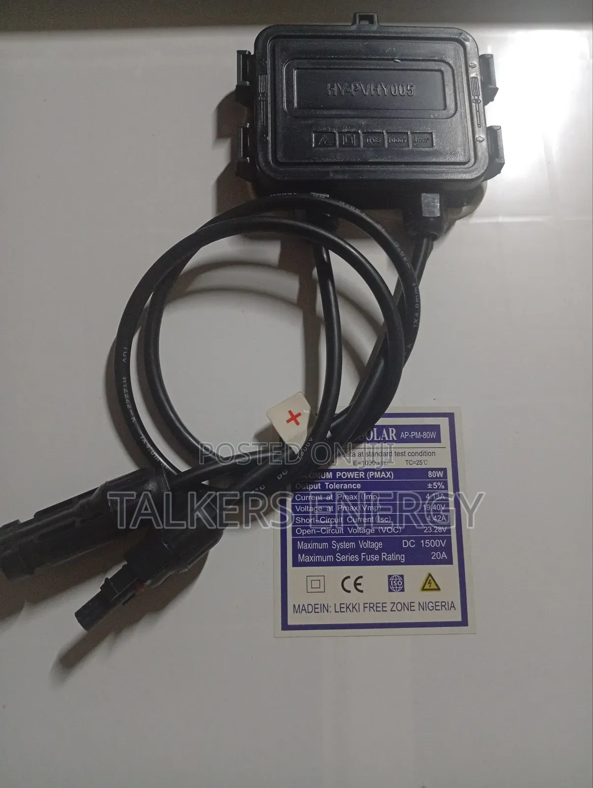 80watt -18v Mono -crystalline Solar Panel