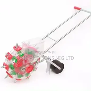 Hand Push Seed Planter Double Bucket