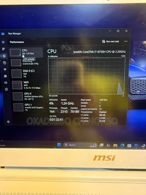 Laptop MSI P65 Creator 32GB Intel Core i7 SSD 512GB