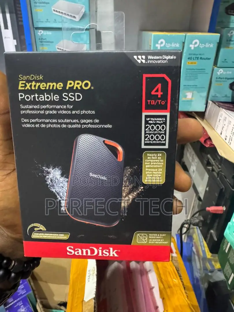 Sandisk Extreme Pro Portable SSD - 4tb [2000mbp/S]