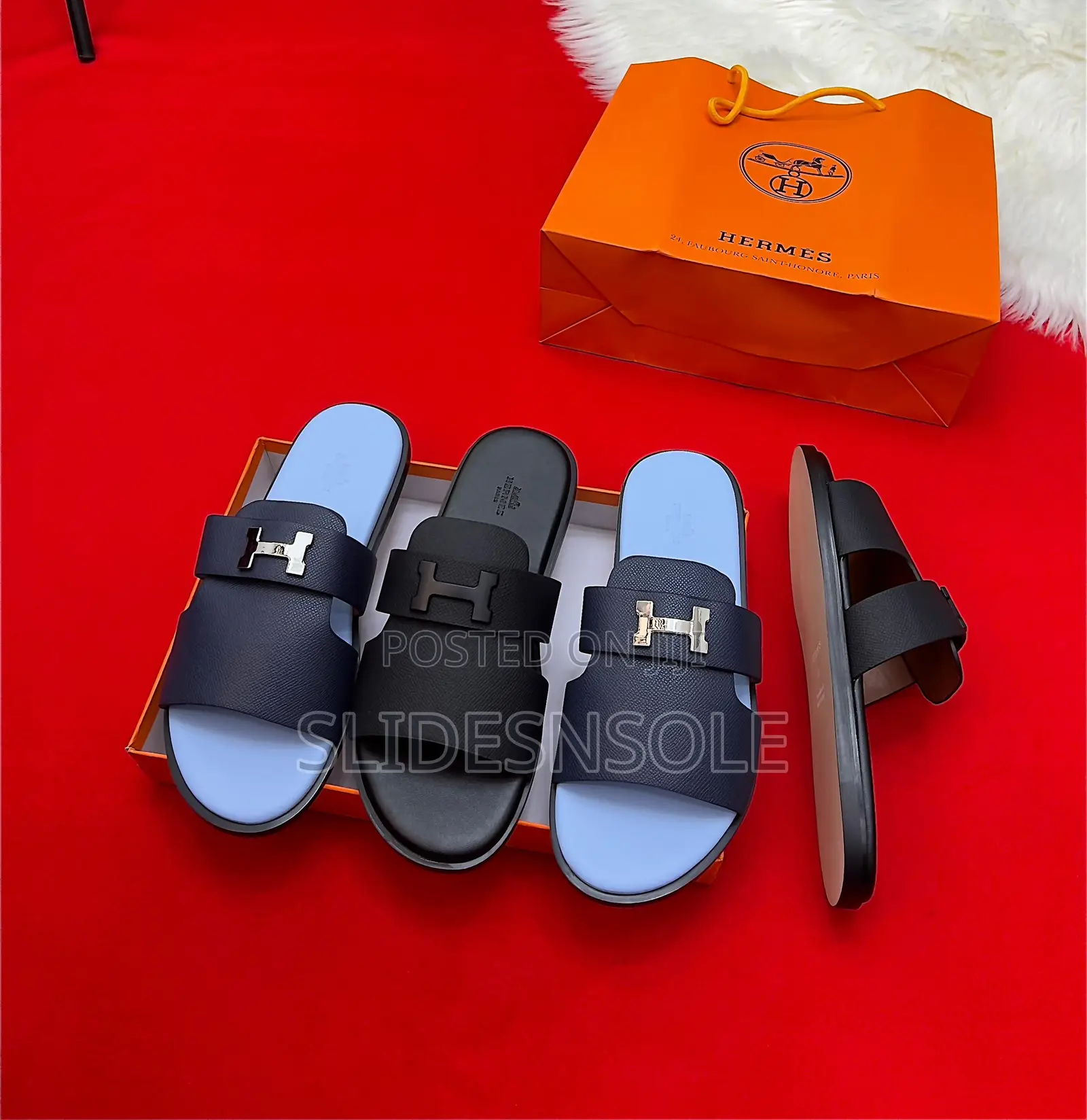 Luxury Hermès Leather Pam