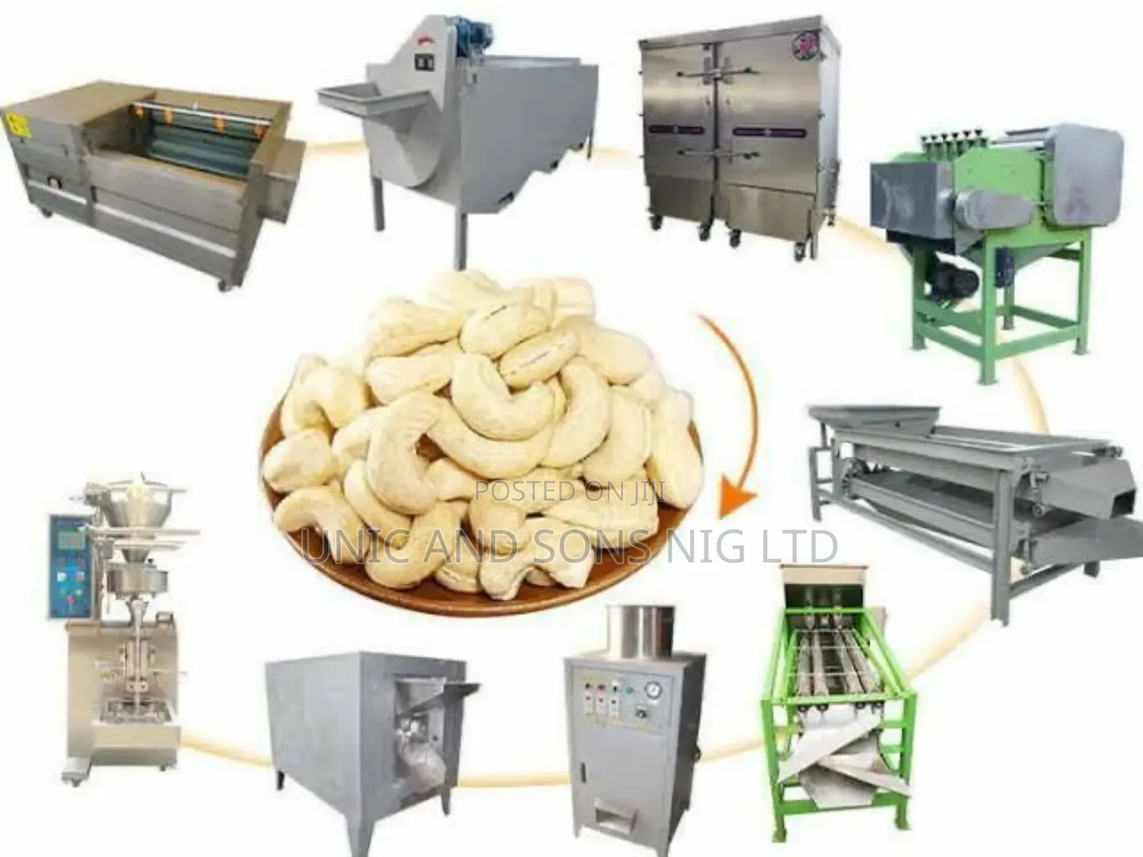 Cashew Nut Processing Line Machines