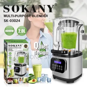 Sokany Professional Commercial Blender - 2l/8000w/Copper Motor