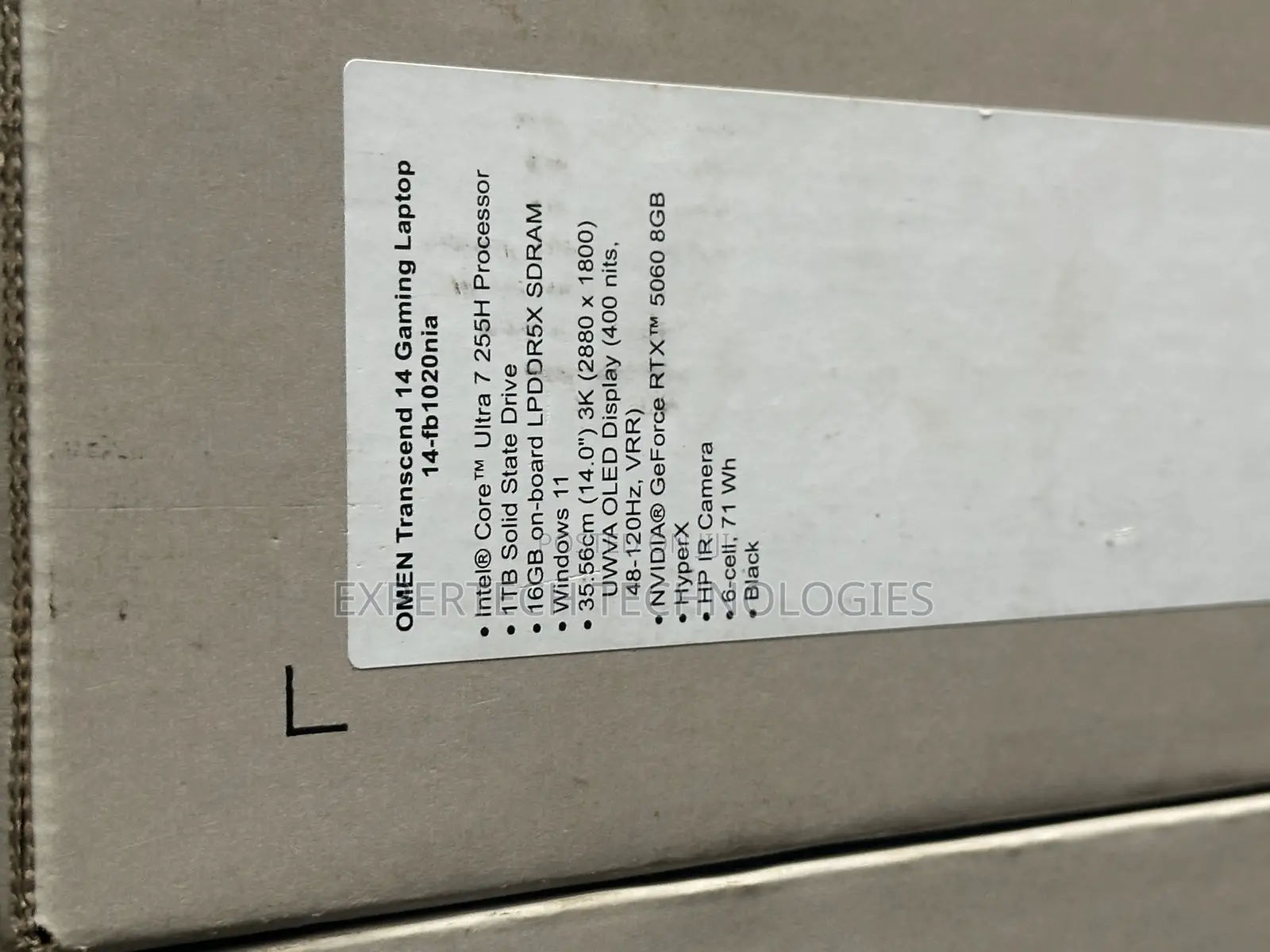 New Laptop HP Omen Transcend 14-fb0023dx 16GB Intel Core Ultra 7 SSD 1T
