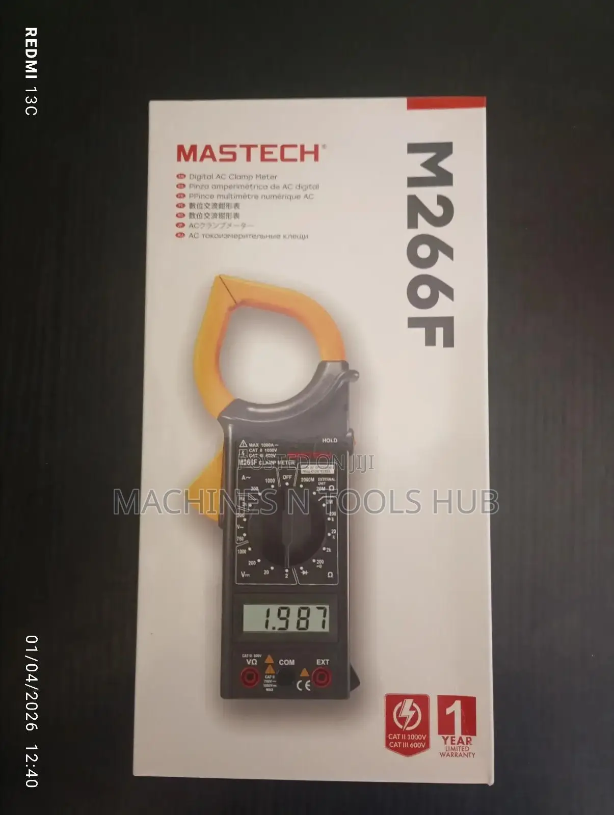 Mastech M266f Digital Ac Clamp Meter