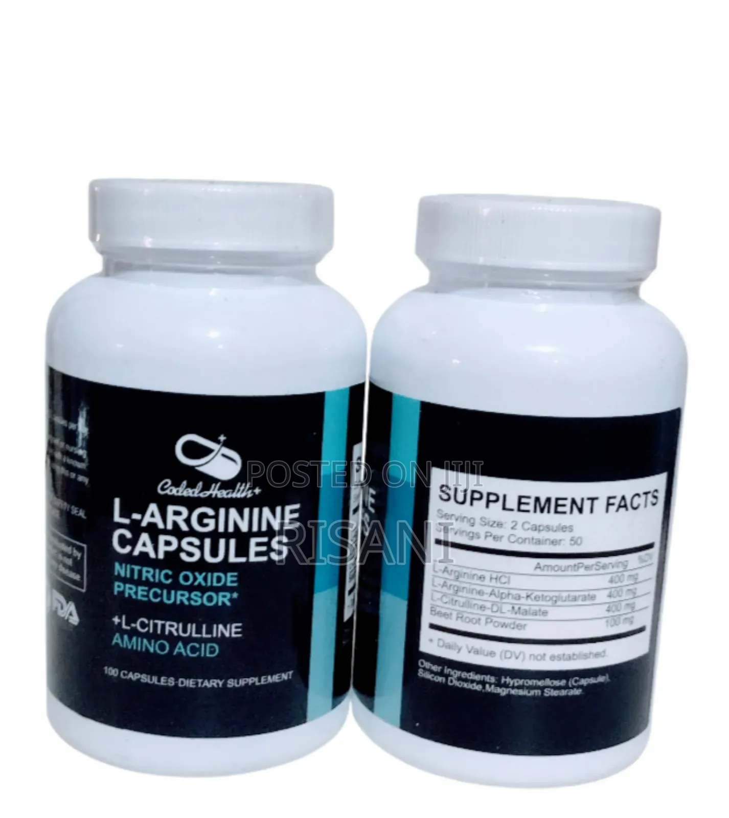 L Arginine Supplement Capsules by 100 Capsules