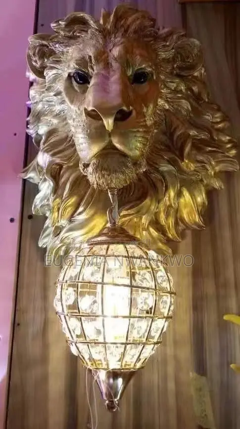 Lion and Elephant Wall Lamp