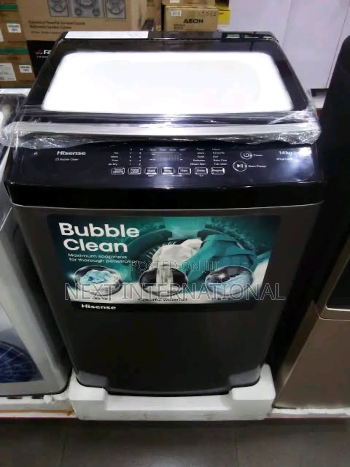 Hisense Washing Machine 9kg Automatic Top Loader (9022) Black