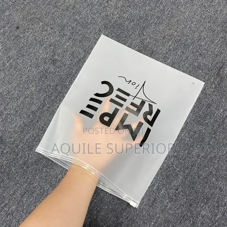 Medium Frosted Ziploc Bags Moq 100pcs One Colour Print(Front and Back)