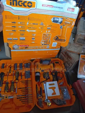 165 PCS Ingco Tools Set With 20volts Battery Machine