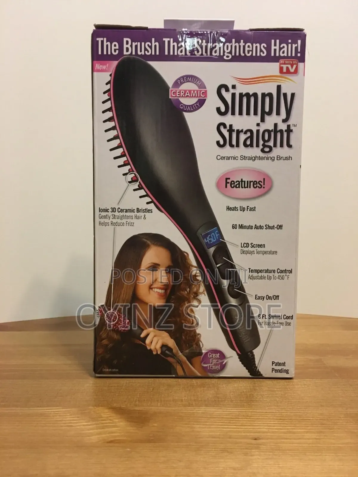 Simply Straightens Hair Brush