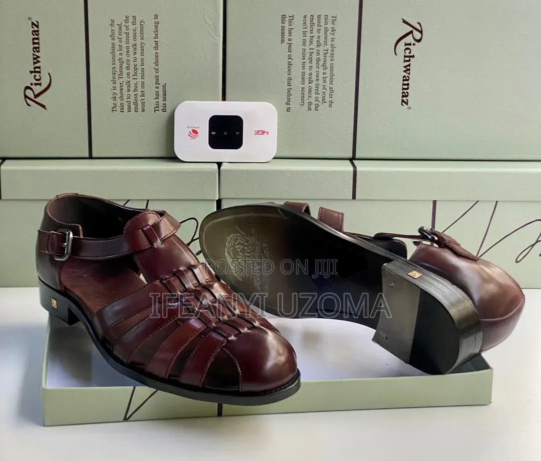 High Quality Leather Men Sandals