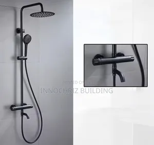 Black Thermostat Shower