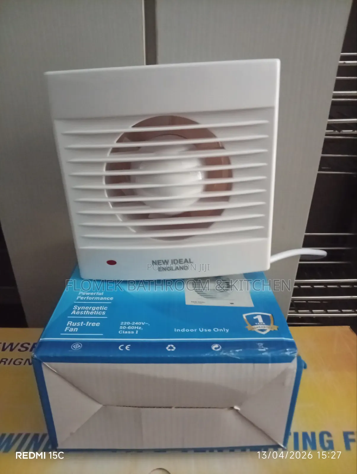 New Ideal 4” Bathroom Ventilating Fan – Strong, Silent Durable