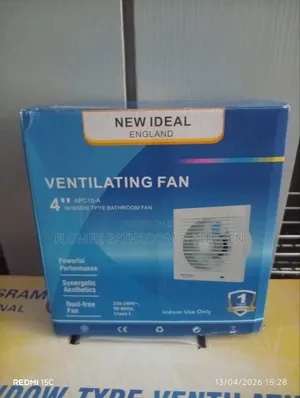 New Ideal 4” Bathroom Ventilating Fan – Strong, Silent Durable