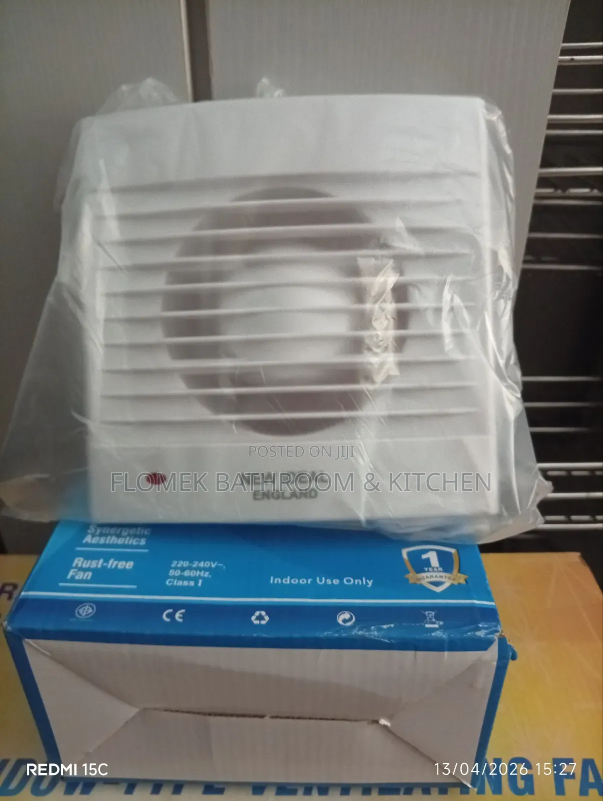 New Ideal 4” Bathroom Ventilating Fan – Strong, Silent Durable