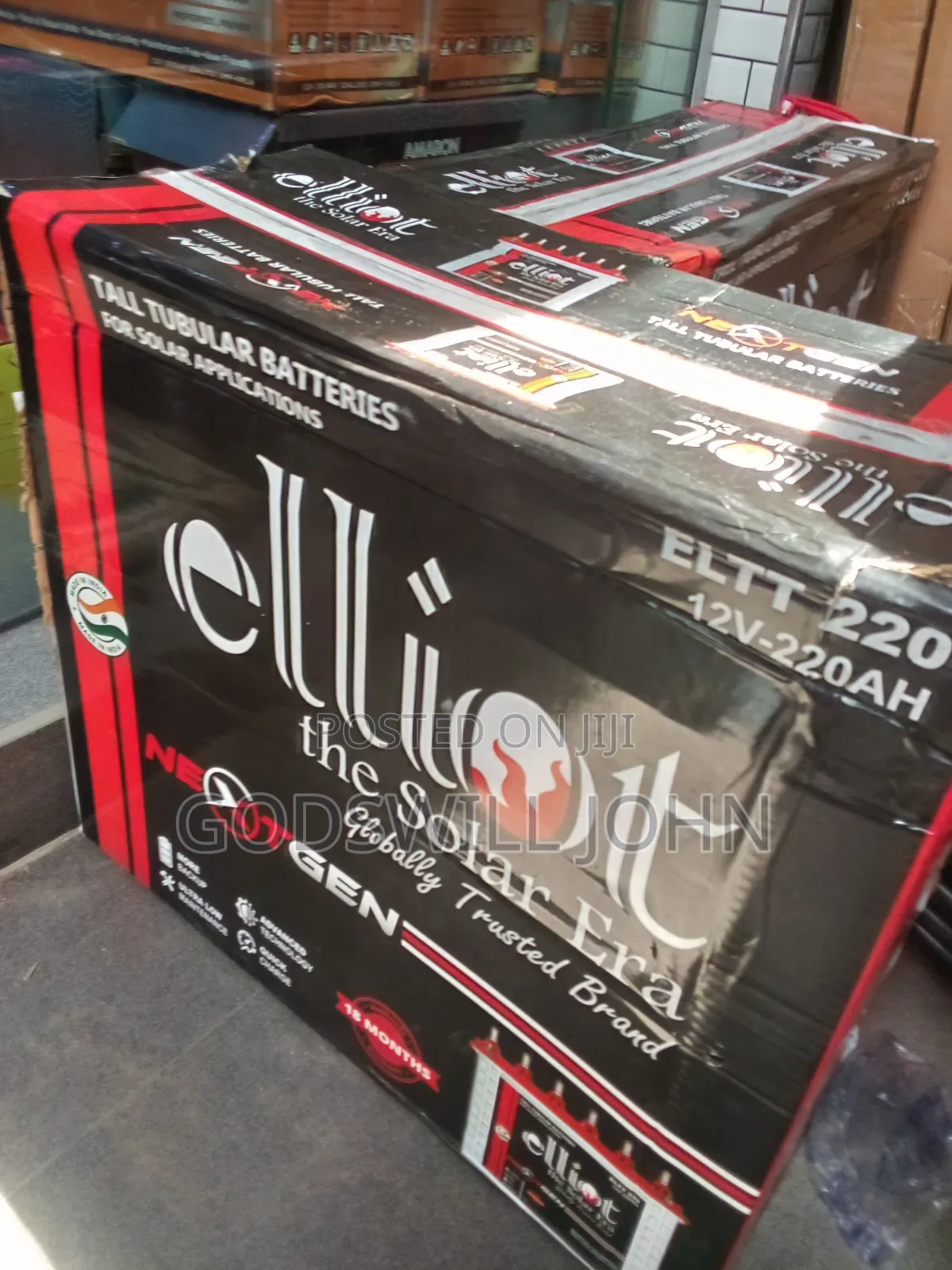 Elliot Talk Tubular Battery  220a
