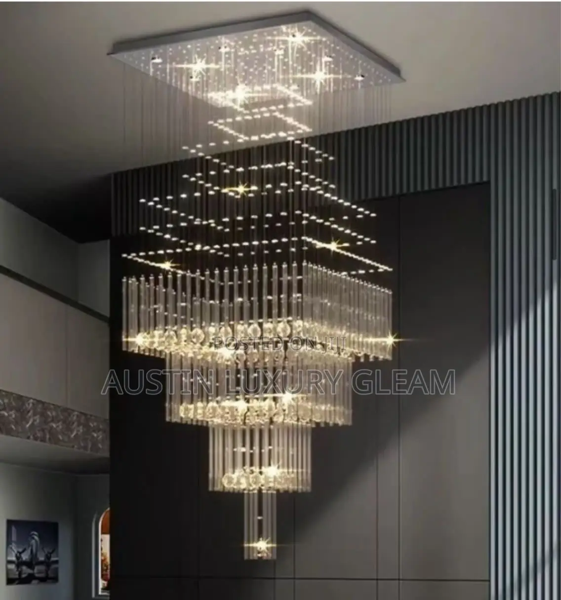 Dropping Crystal Chandelier