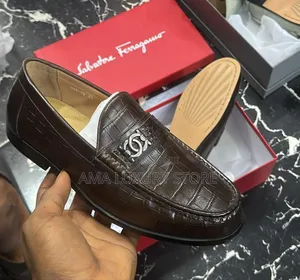 Salvatore Ferragamo/Maurizio Genuine Leather Luxury Men's Shoes