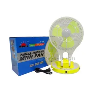Rechargeable Portable Led Light With Mini Fan.