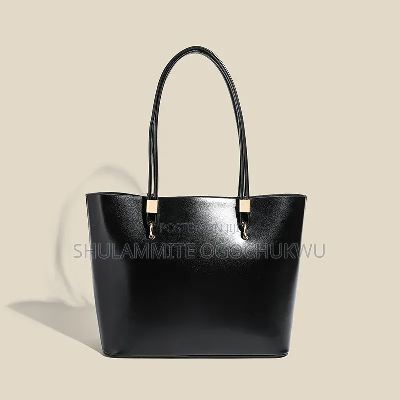Faux Leather Tote Bag