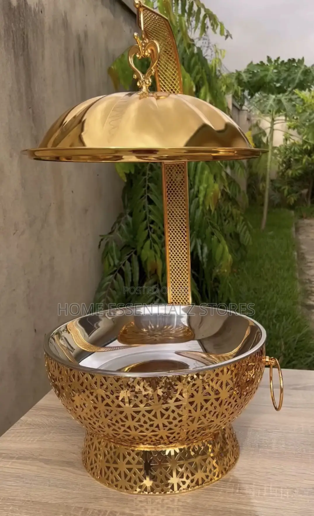Gold Hanging Chaffing Dish