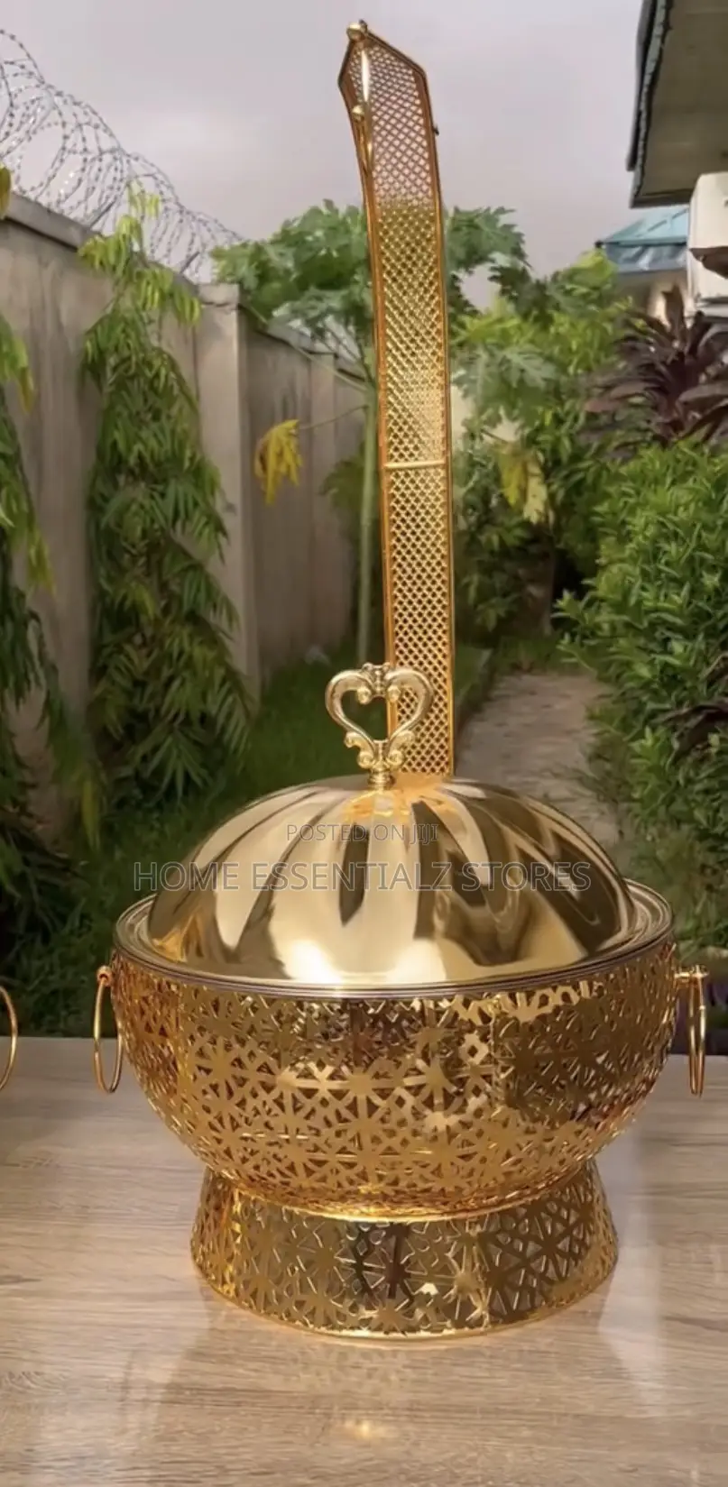 Gold Hanging Chaffing Dish