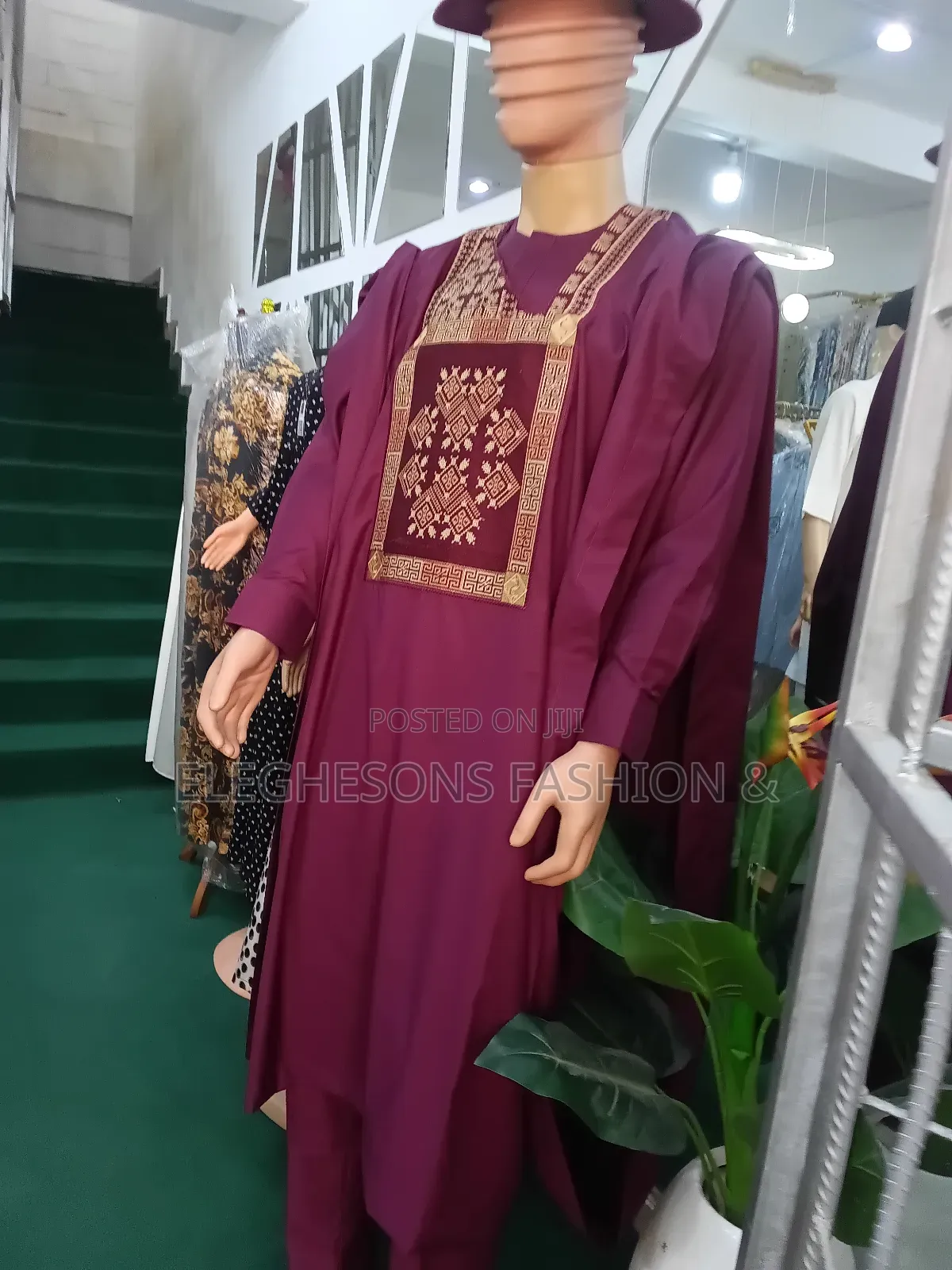 Red Agbada for Sale