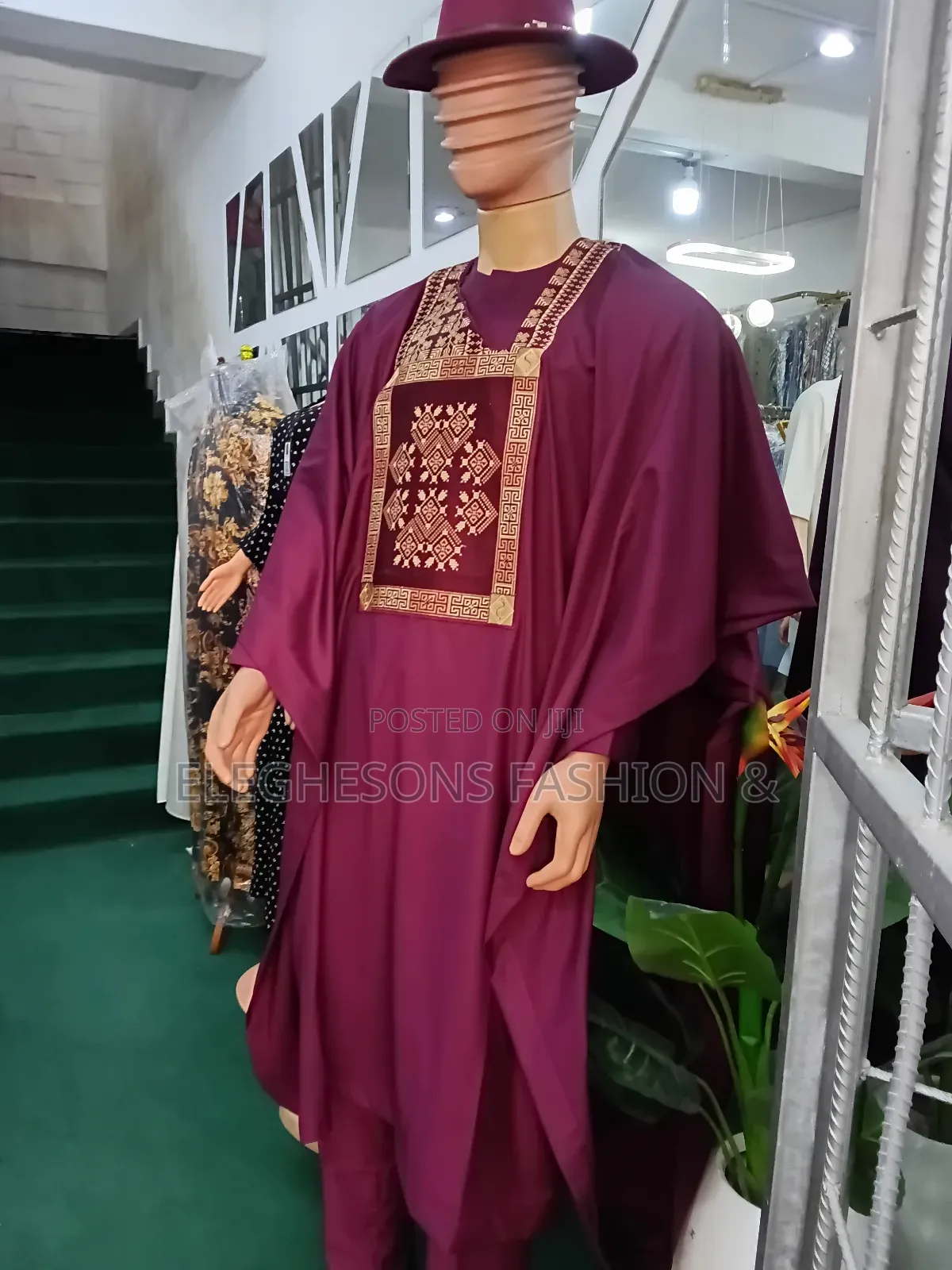Red Agbada for Sale