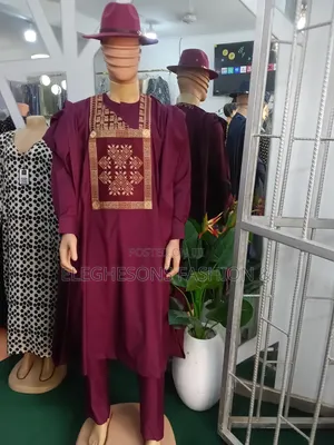 Red Agbada for Sale