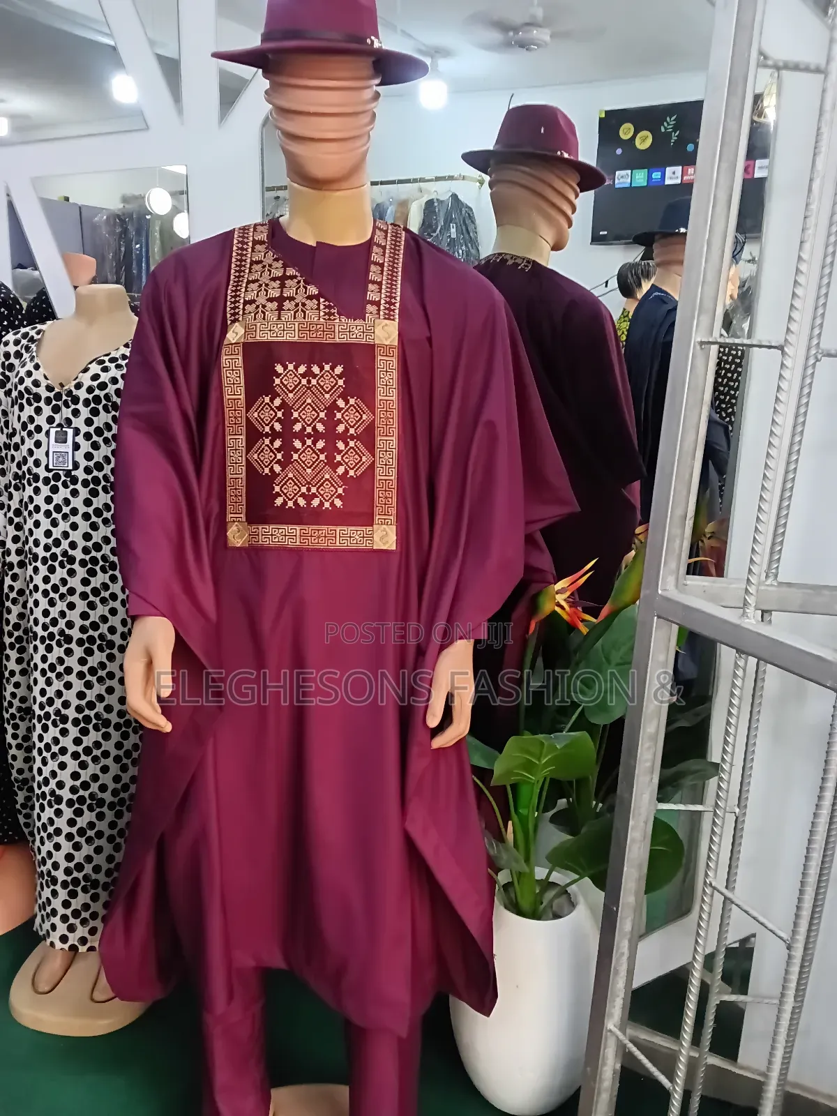 Red Agbada for Sale