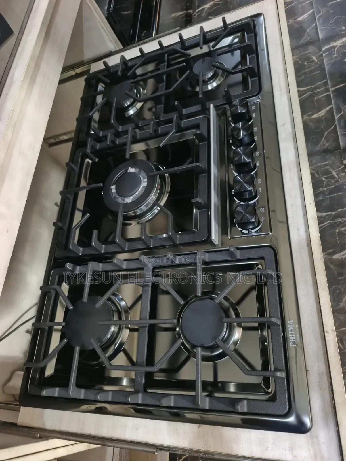Original Phiima Built-in German Design 5 Burners Automatic Gas Cooker