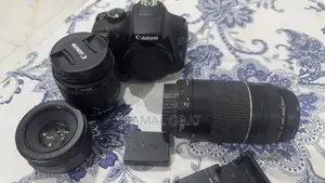 Canon Eos 1300d With 18-55mm, Lens Fairly Used 75-300mm Lens
