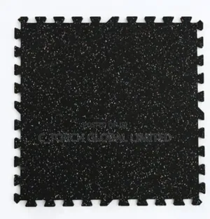 Heavy-Duty Interlocking Rubber Floor Tile,