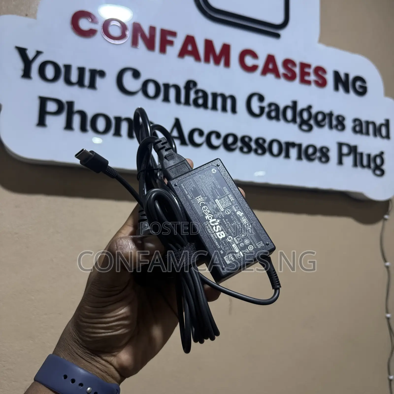 Original Hp Laptop 65w Type C Complete Charger