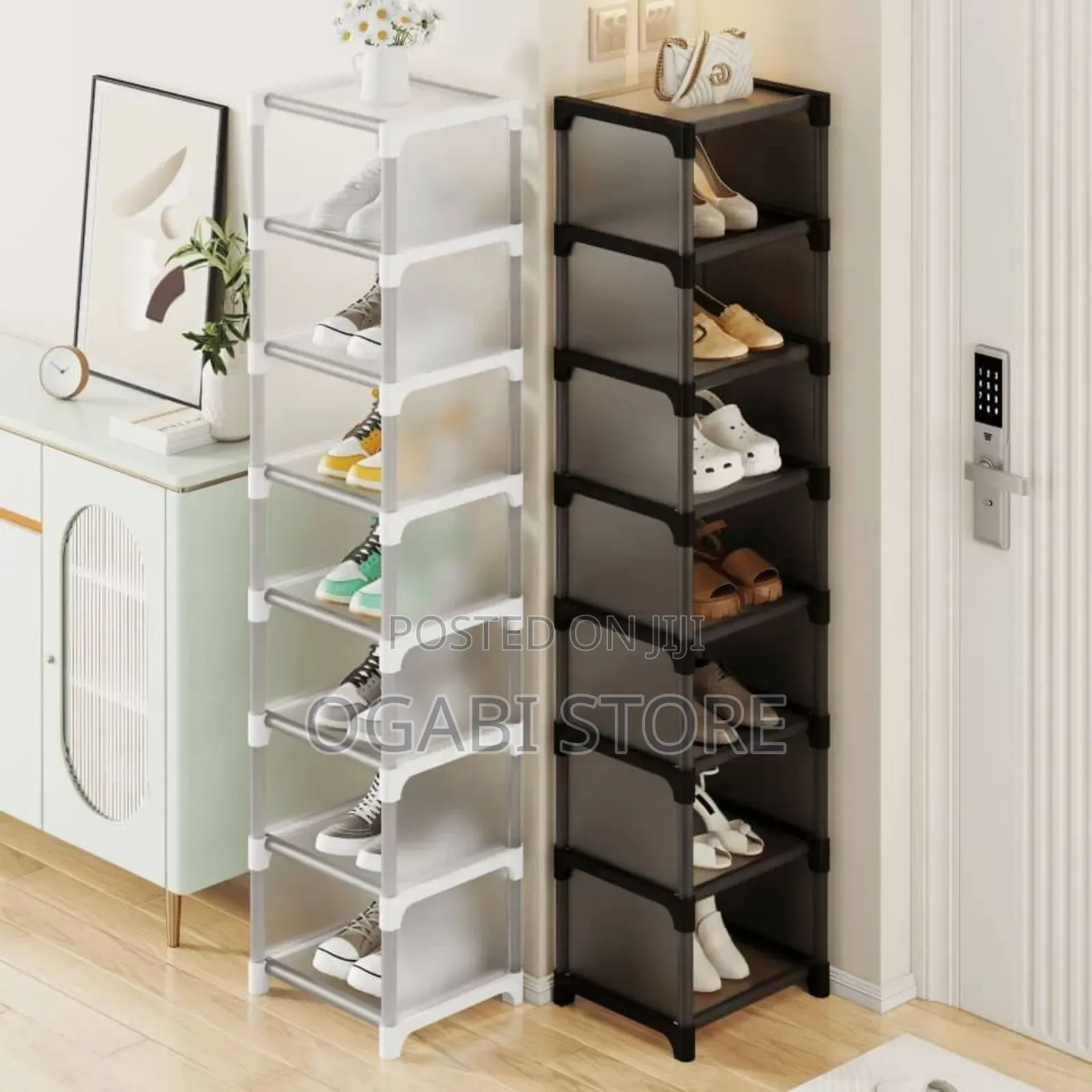 Slim Stack 7 Layers Shoe Rack – Space-saving Stylish Shoe Organizer