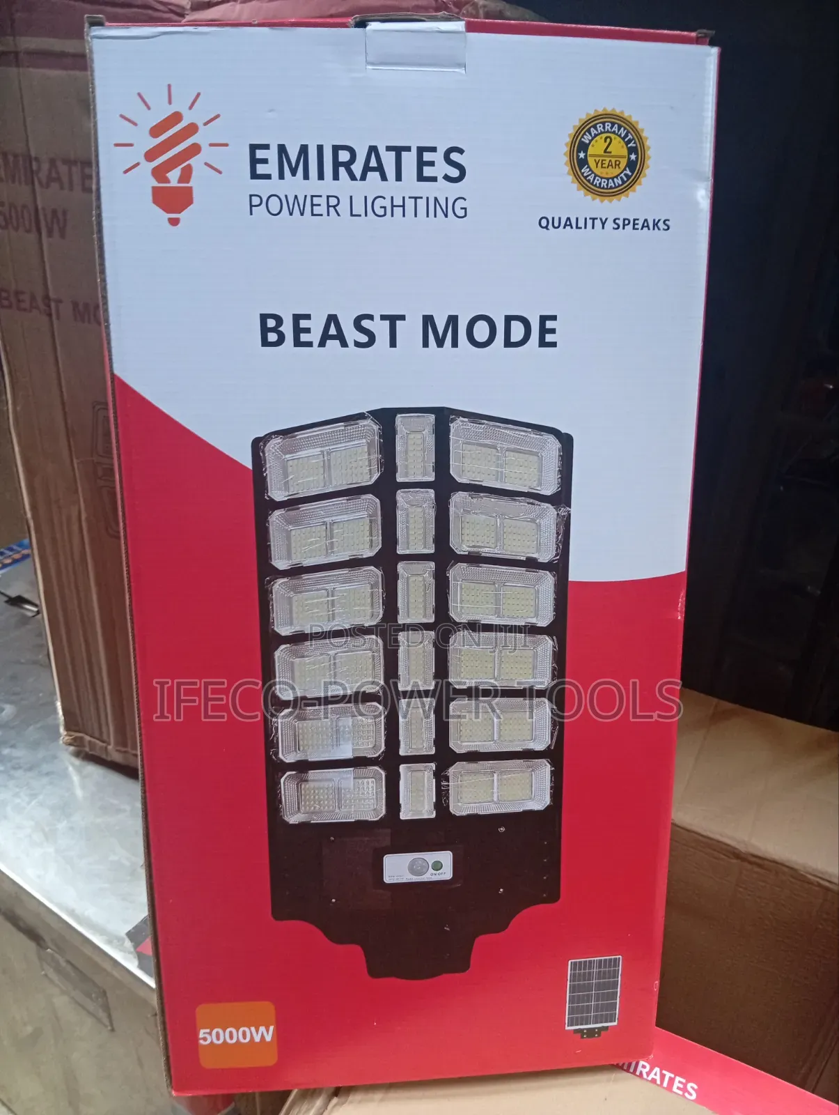 Emirates Power Lighting "Beast Mode" 5000w Solar Street Light.