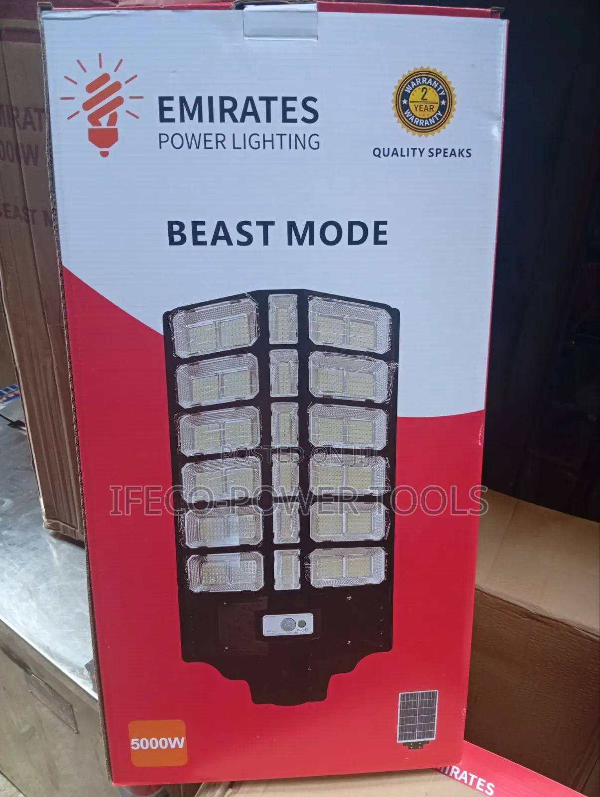Emirates Power Lighting "Beast Mode" 5000w Solar Street Light.