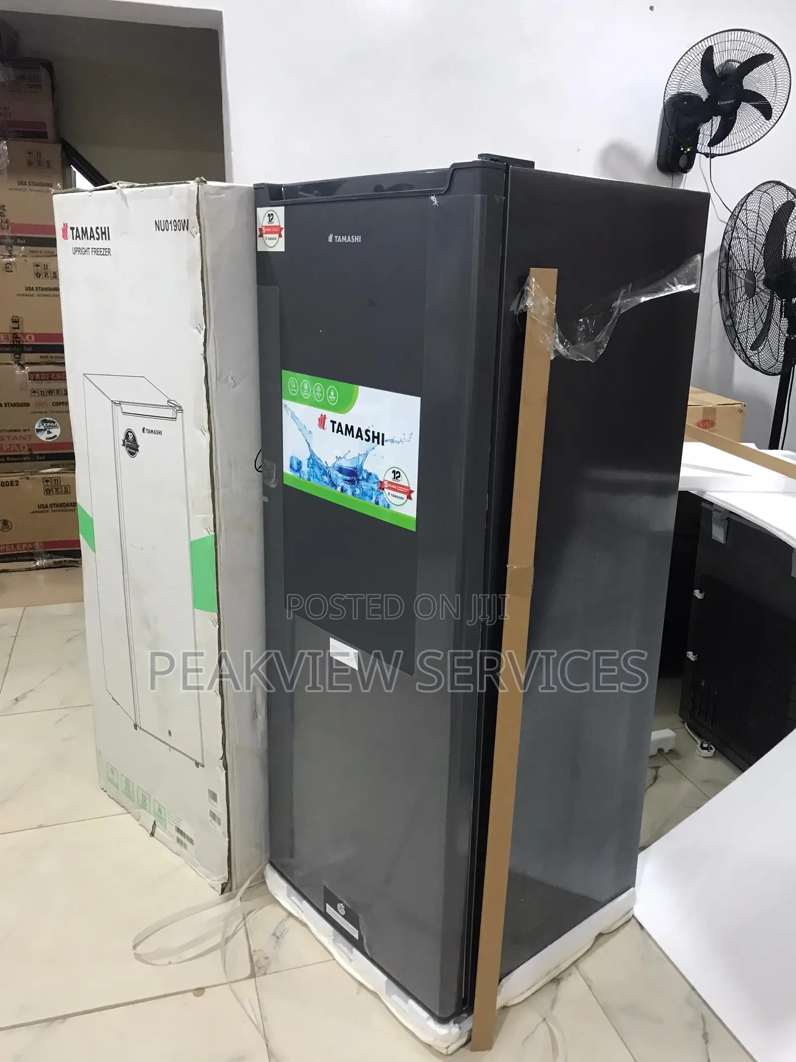 New Tamashi 190l Upright Freezer Nu0190w Storage Unit