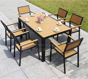 Outdoor 6 Seater Dining Table Set – Garden/Patio Chairs Table