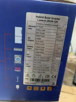 2kva Luxsun Solar Hybrid Inverter