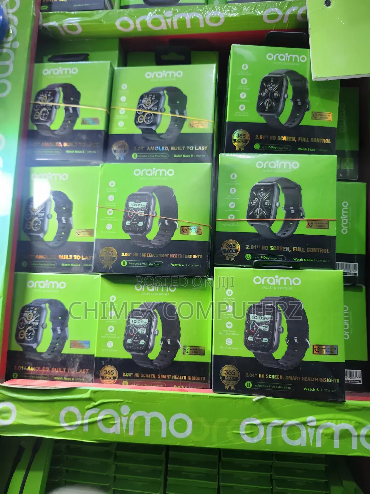 Oraimo Watch Nova 2 Curved 2.01" Amoled + 1 Extra Strap
