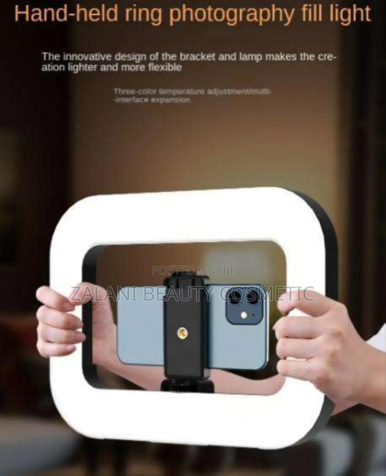 Rechargeable Handheld Ring Light Designed for Content Creators,