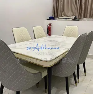 Elegant by 6 Chairs Dinning Table