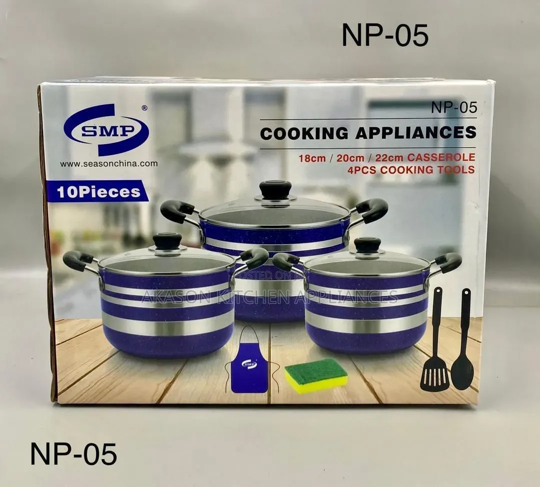 Np05 SMP Nonstick Pot 10pcs Set Small Size