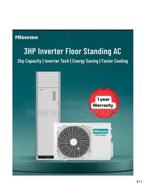 Brand New 3hp Hisense Floor Standing Ac Inverter 1year Warranty
