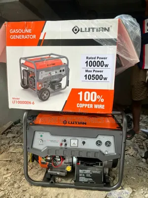 100% Copper Lutian Lt10000en-6 10.5kva Remote Start Petrol Generator ●