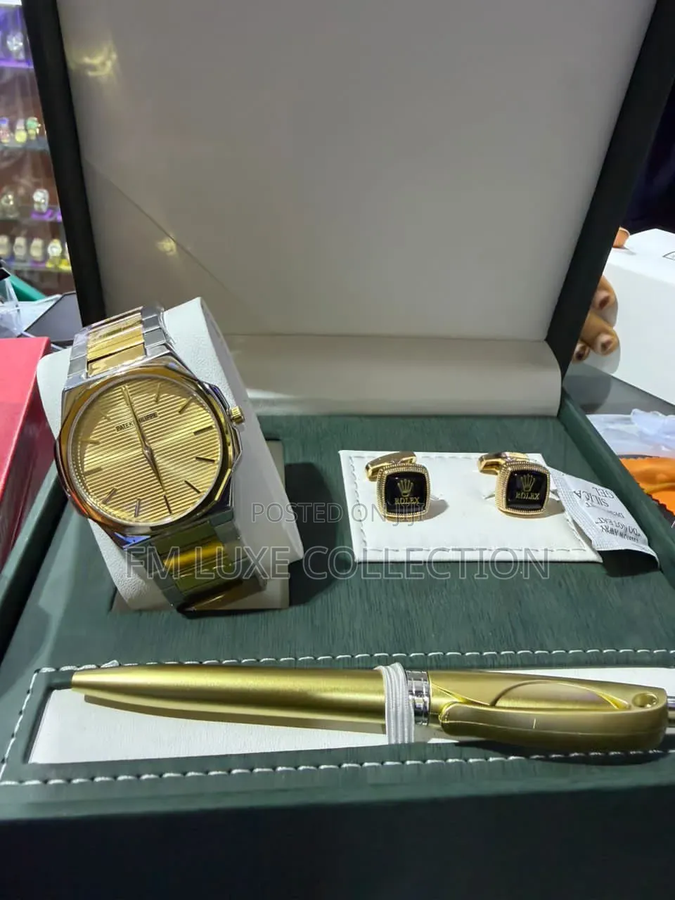 Watch, Pen and Cufflinks Combo for Men