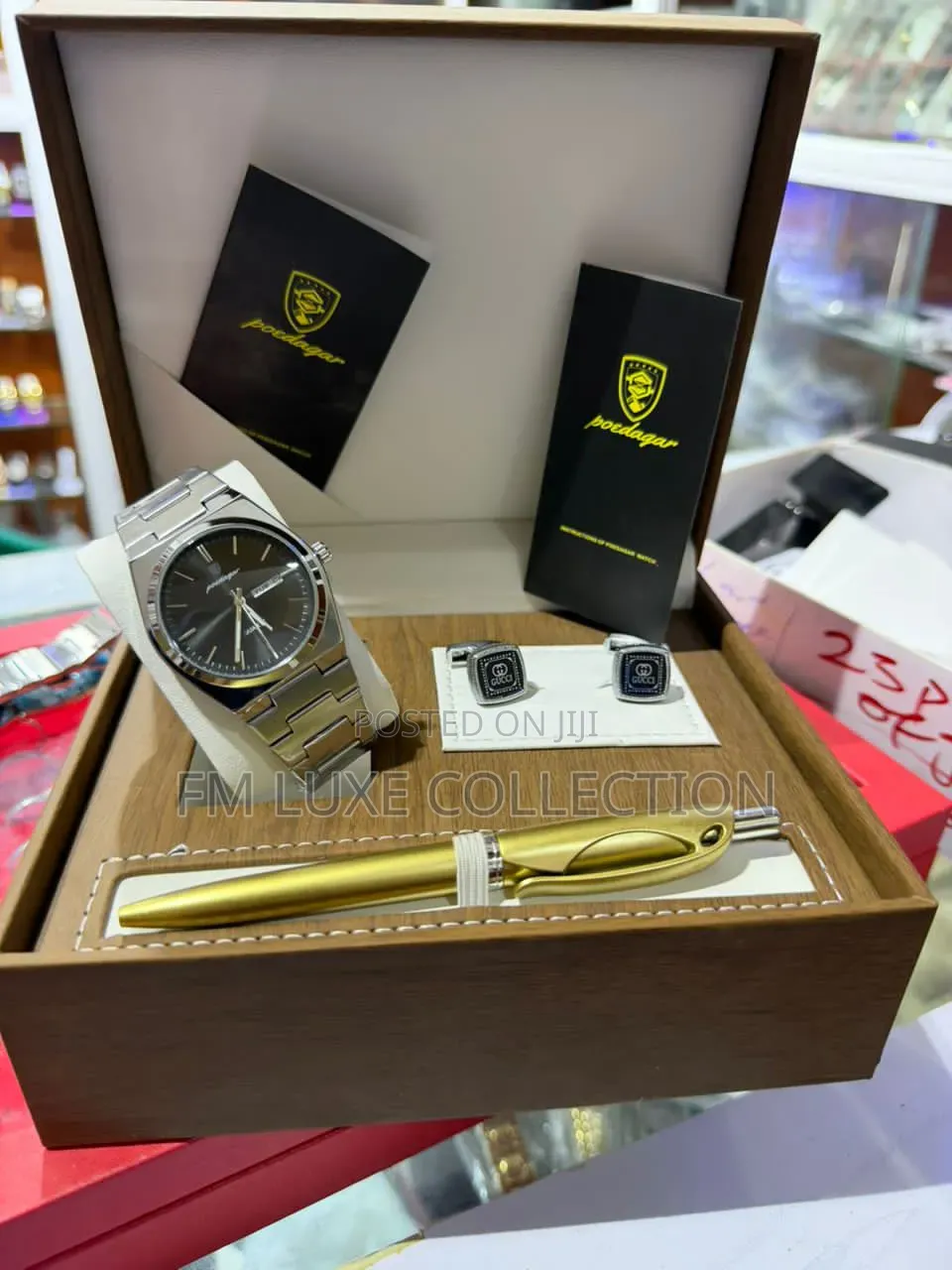 Watch, Pen and Cufflinks Combo for Men